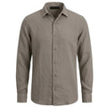 Malelions Premium Linen Overhemd Beige