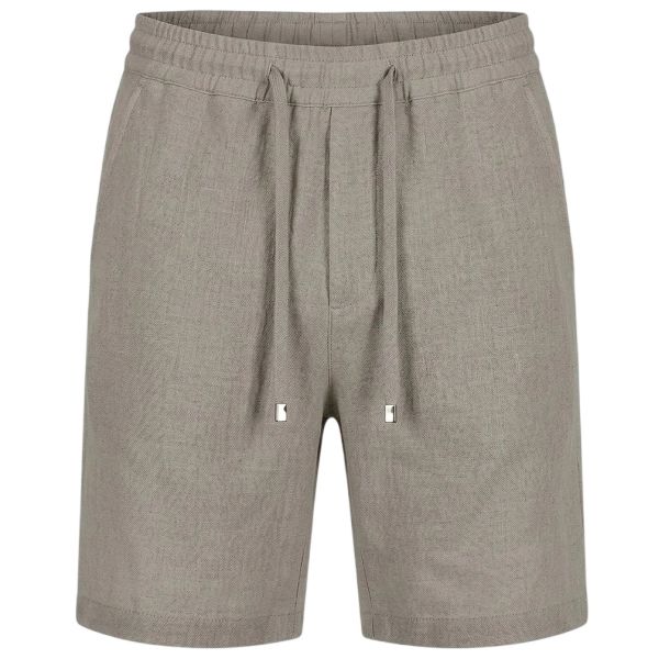 Malelions Premium Linen Korte Broek Beige