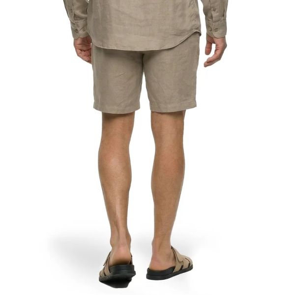 Malelions Premium Linen Korte Broek Beige