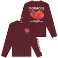 Malelions Raspberry Longsleeve T-shirt Bordeaux