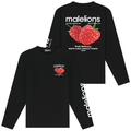 Malelions Raspberry Longsleeve T-shirt Zwart