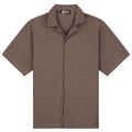 Malelions Ribbed Camp Collar Overhemd Zwart