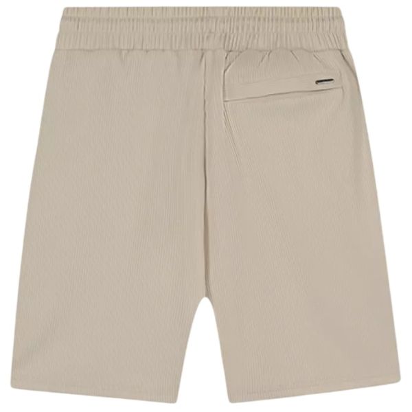 Malelions Ribbed Korte Broek Beige