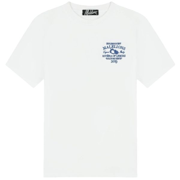 Malelions Riviera T-shirt Wit