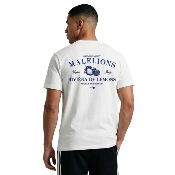 Malelions Riviera T-shirt Wit