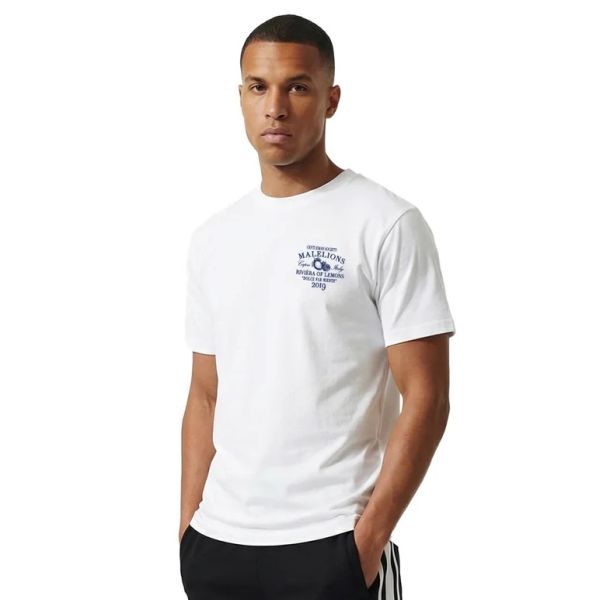 Malelions Riviera T-shirt Wit