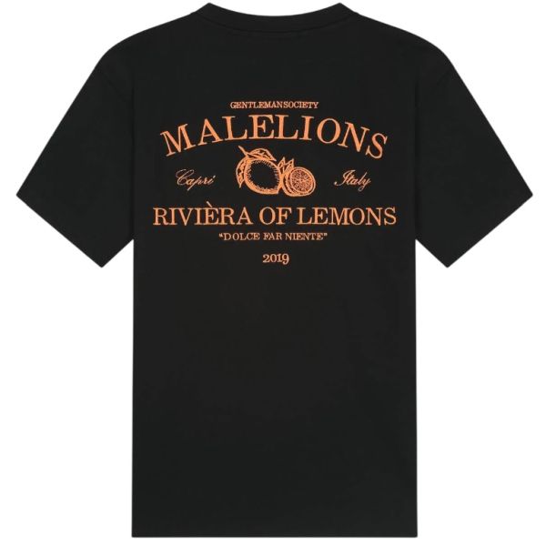 Malelions Riviera T-shirt Zwart