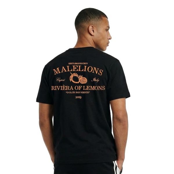 Malelions Riviera T-shirt Zwart