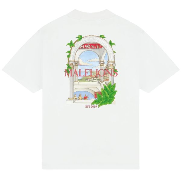 Malelions Roman T-shirt Wit
