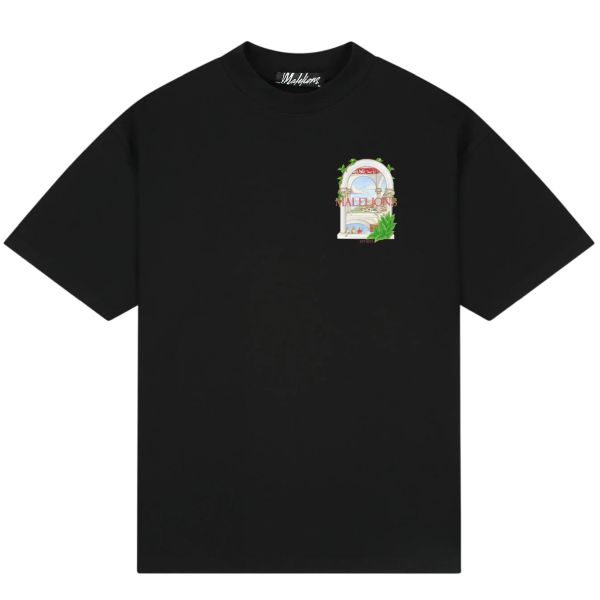 Malelions Roman T-shirt Zwart