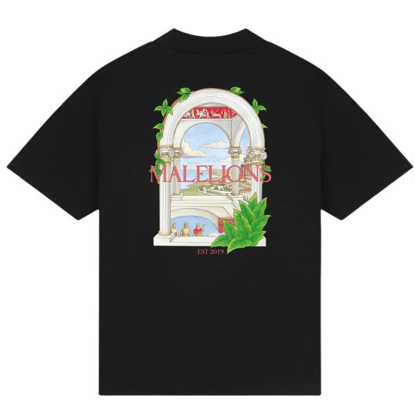 Malelions Roman T-shirt Zwart