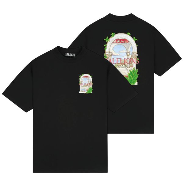 Malelions Roman T-shirt Zwart