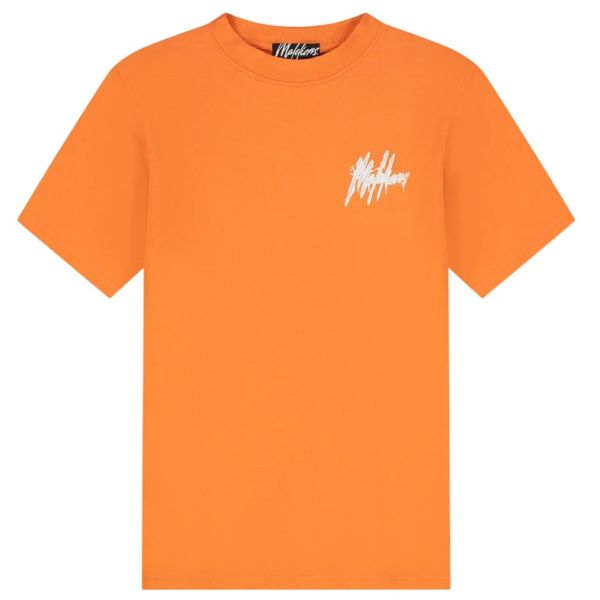 Malelions Signature Drip T-shirt Oranje