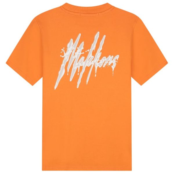Malelions Signature Drip T-shirt Oranje