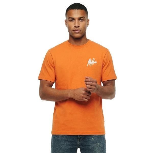 Malelions Signature Drip T-shirt Oranje
