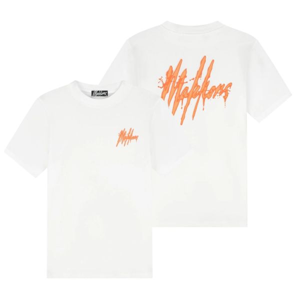 Malelions Signature Drip T-shirt Wit