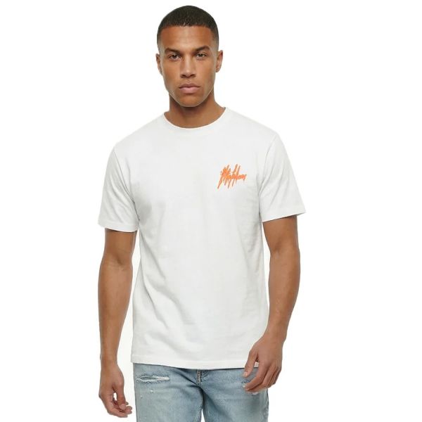 Malelions Signature Drip T-shirt Wit