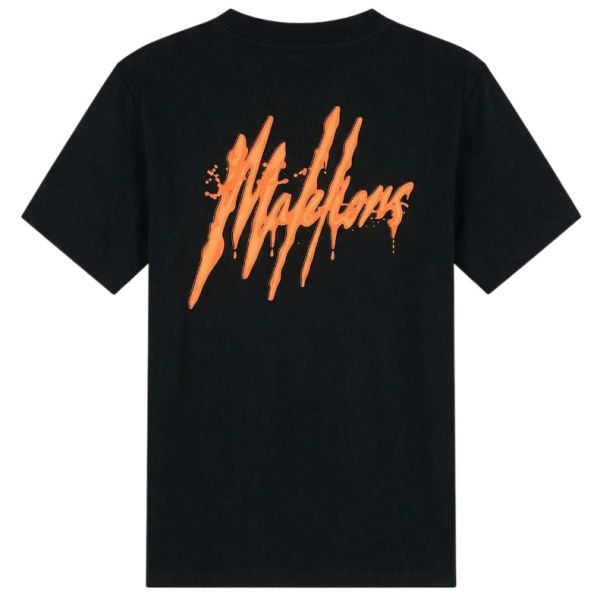 Malelions Signature Drip T-shirt Zwart