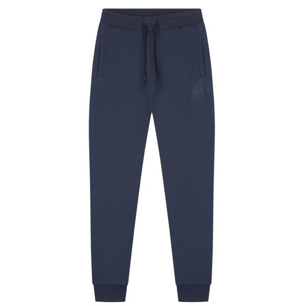 Malelions Striped Signature Trainingsbroek Navy
