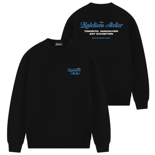 Malelions University Sweater Zwart