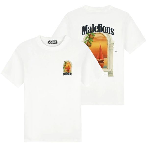 Malelions Yacht Window T-shirt Wit