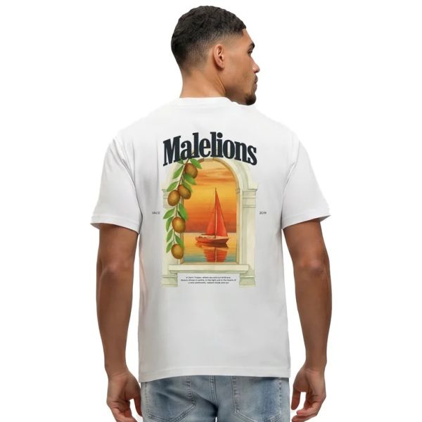 Malelions Yacht Window T-shirt Wit
