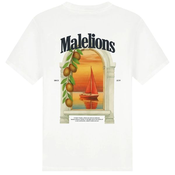 Malelions Yacht Window T-shirt Wit