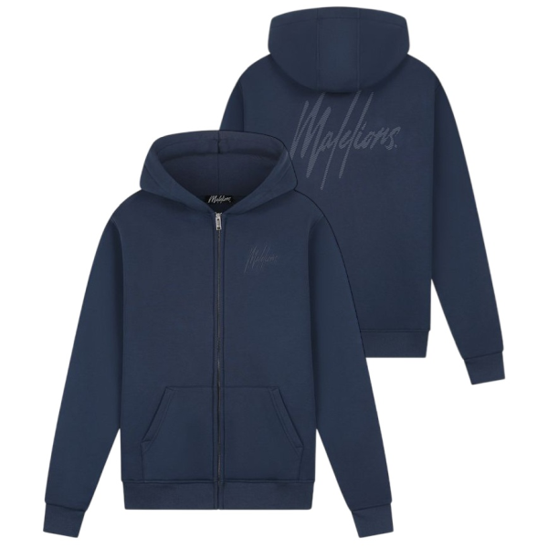 Malelions Striped Signature Vest Navy