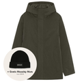 NN.07 Blake Hooded Jas Donker Groen