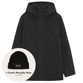NN.07 Blake Hooded Jas Zwart