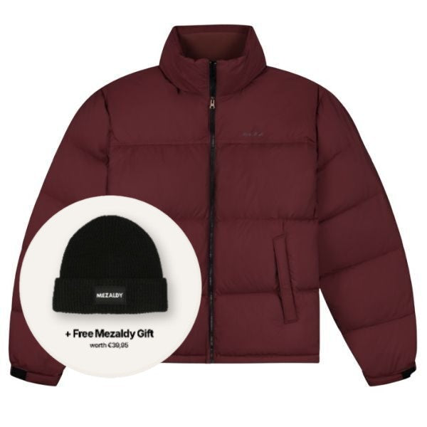 Olaf Matte Puffer Bordeaux
