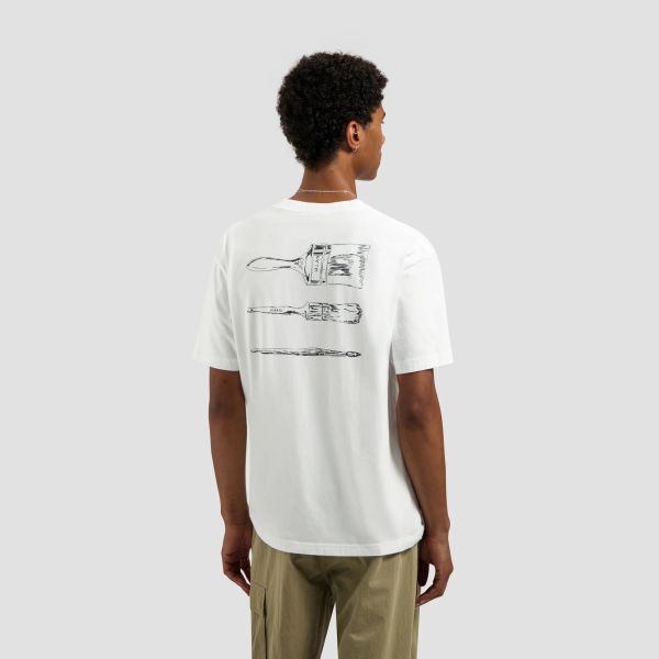 Olaf Paintbrush Graphic T-shirt Wit