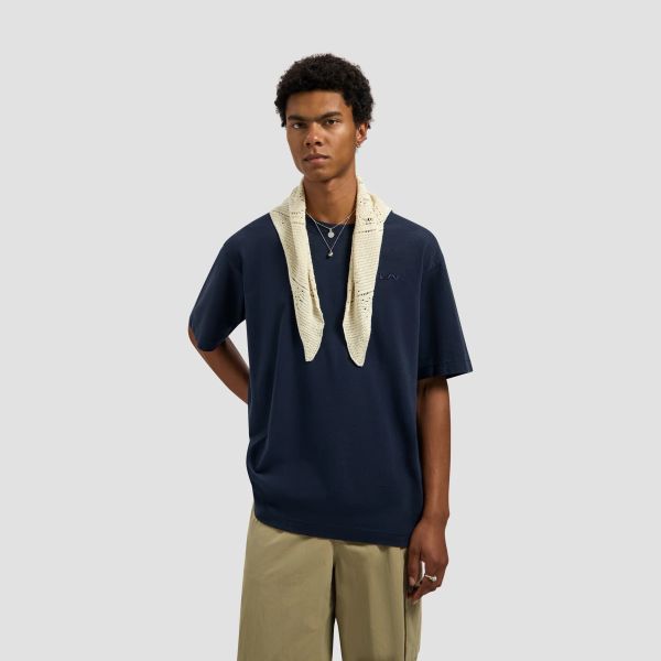 Olaf Ripstop Applique Relaxed T-shirt Navy