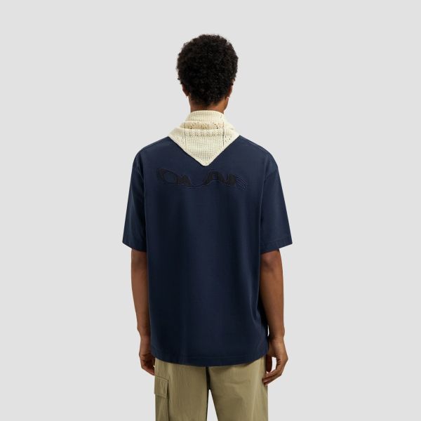 Olaf Ripstop Applique Relaxed T-shirt Navy