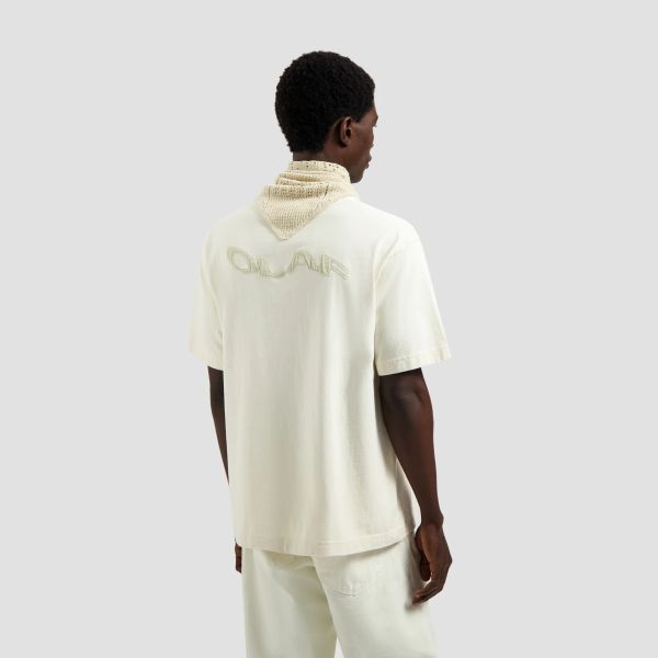 Olaf Ripstop Applique Relaxed T-shirt Off White