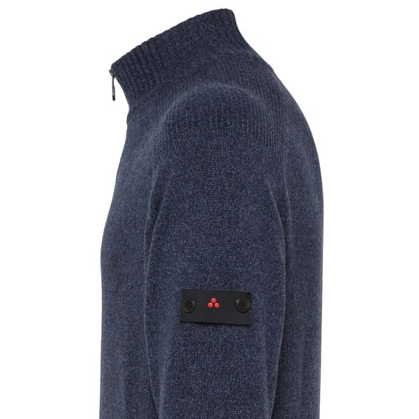 Peuterey Braille Zipped Sweater Navy