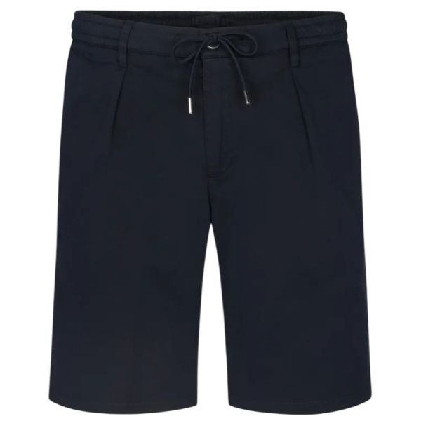 Profuomo Garment Dye Korte Broek Navy