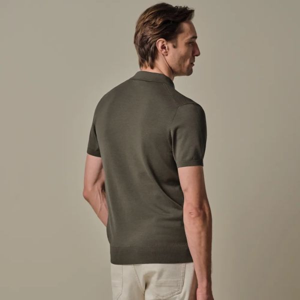 Profuomo Luxury Basic Polo Bruin