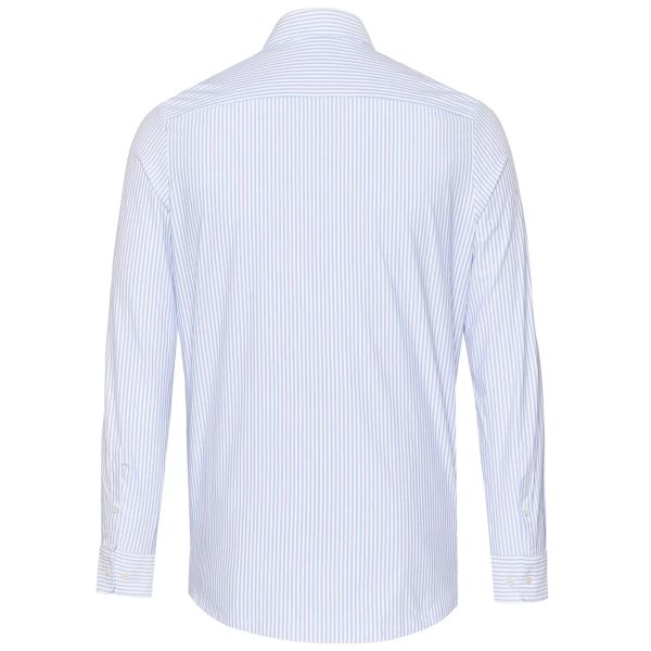 Pure Functional Striped Overhemd Licht Blauw
