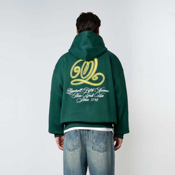 Quotrell Chain Hoodie Donker Groen
