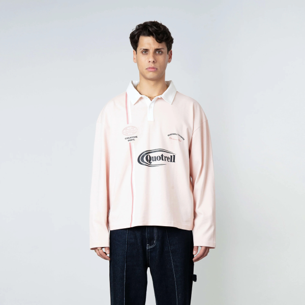Quotrell Jameson Longsleeve Polo Roze