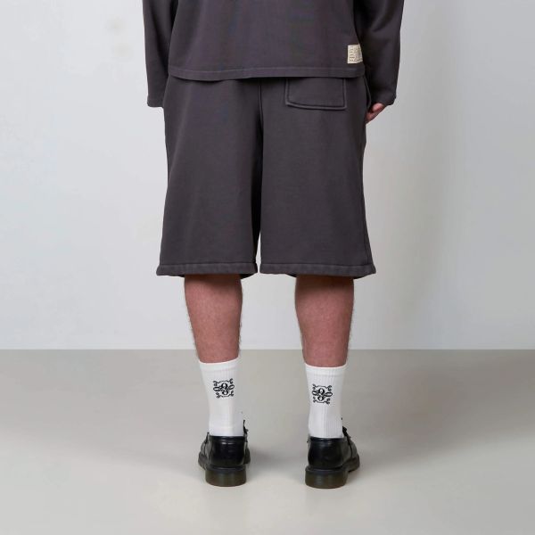 Quotrell Lenny Acid Wash Korte Broek Antraciet