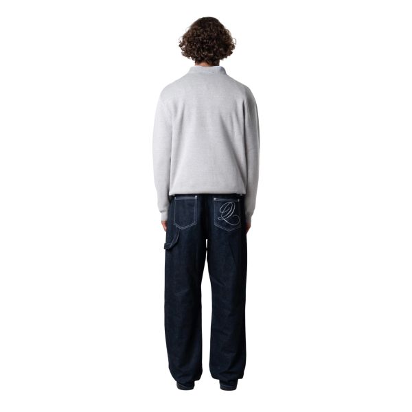 Quotrell Mondrian Knitted Sweater Grijs