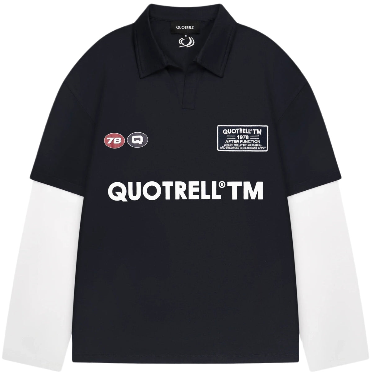 Quotrell Function Longsleeve Polo Navy