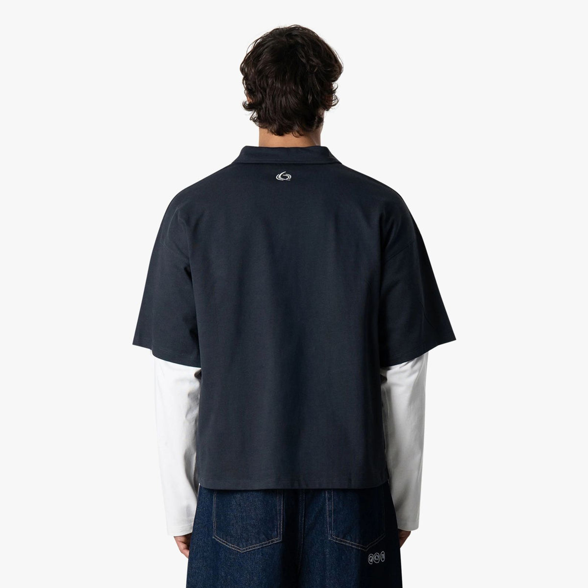 Quotrell Function Longsleeve Polo Navy