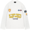 Quotrell Grid Longsleeve T-shirt Wit