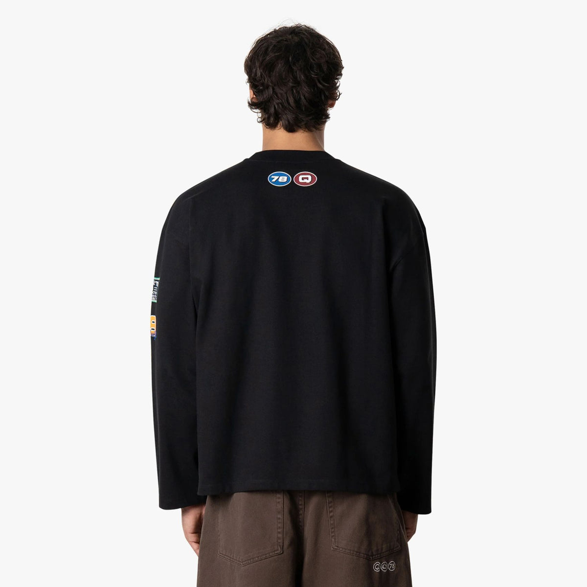 Quotrell Grid Longsleeve T-shirt Zwart