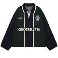 Quotrell Madrid Knitted Longsleeve Polo Navy/Donker Groen