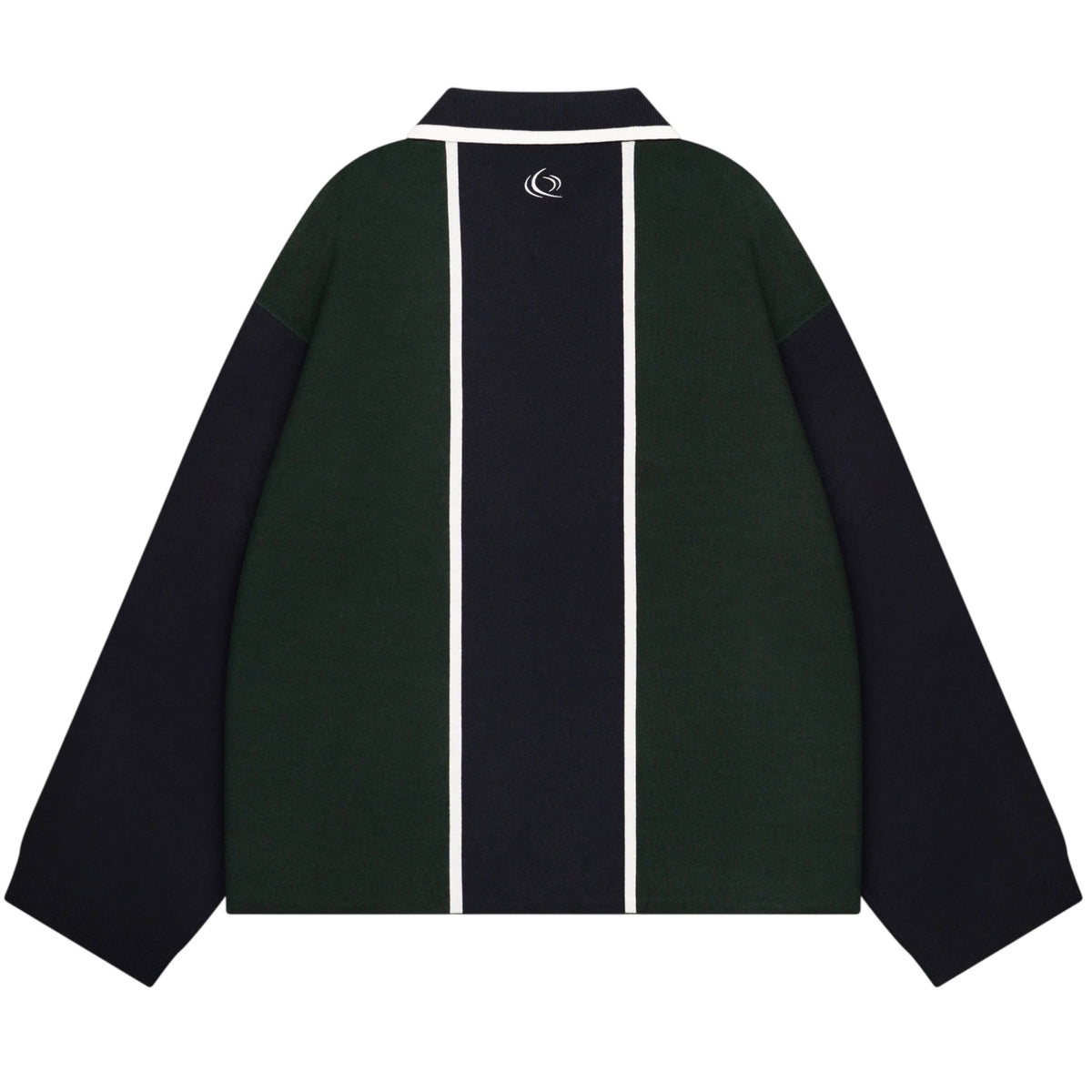 Quotrell Madrid Knitted Longsleeve Polo Navy/Donker Groen