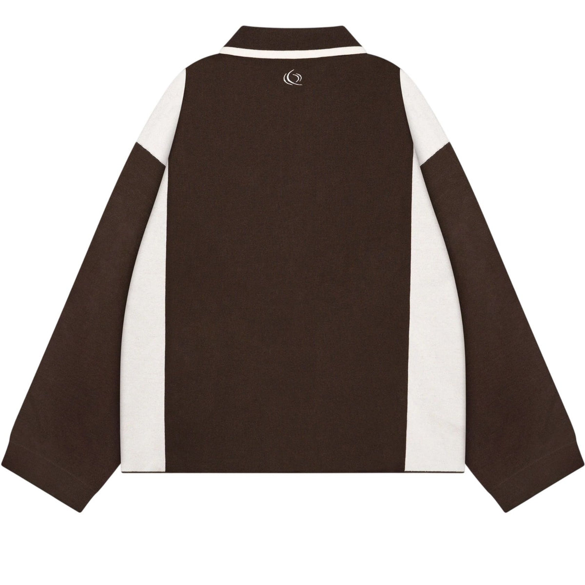 Quotrell Mono Knitted Longsleeve Polo Bruin